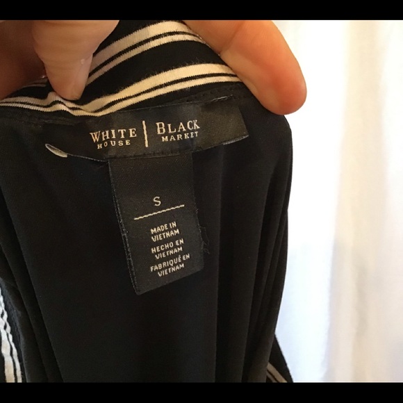 WHBM Small wrap skirt, very soft! EUC, B&W, lined - Picture 5 of 8